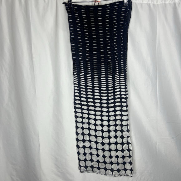 Talbots Accessories - Talbots Women’s Black & White Scarf Wrap Polka Dots Classic Boho Lightweight